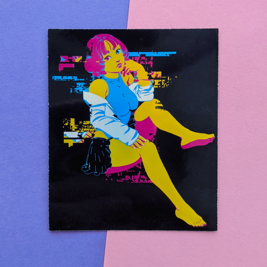 CMYK Holographic Sticker