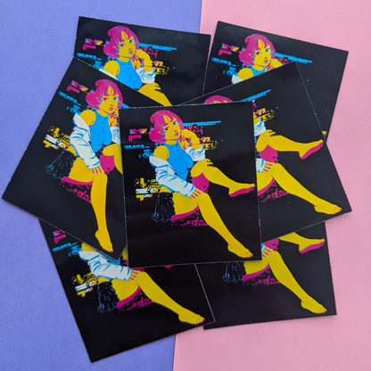 CMYK Holographic Sticker