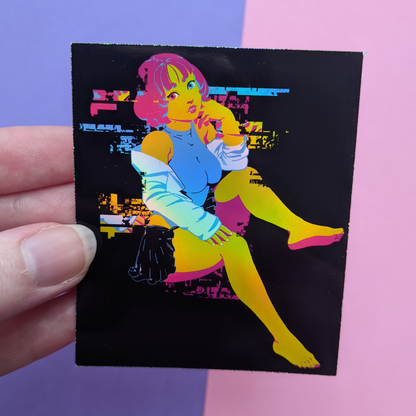 CMYK Holographic Sticker