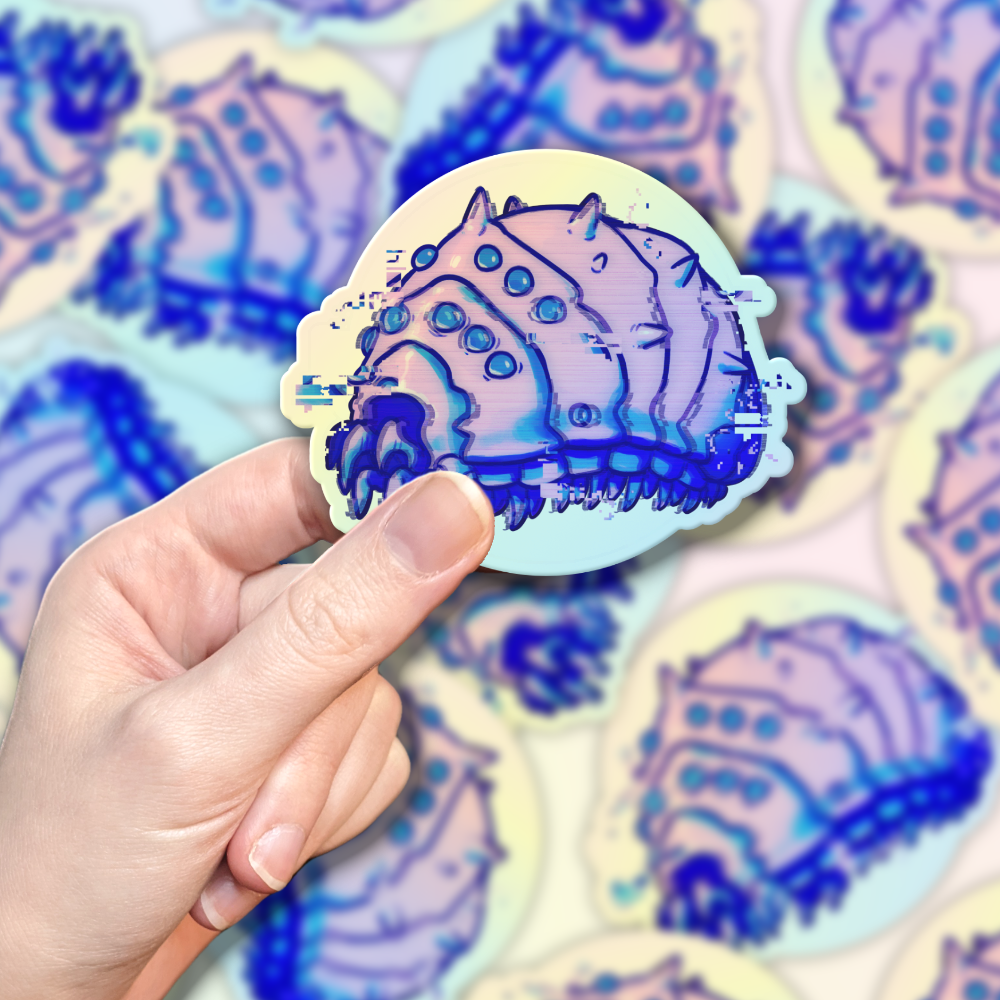 Glitch Ohmu Holographic Sticker