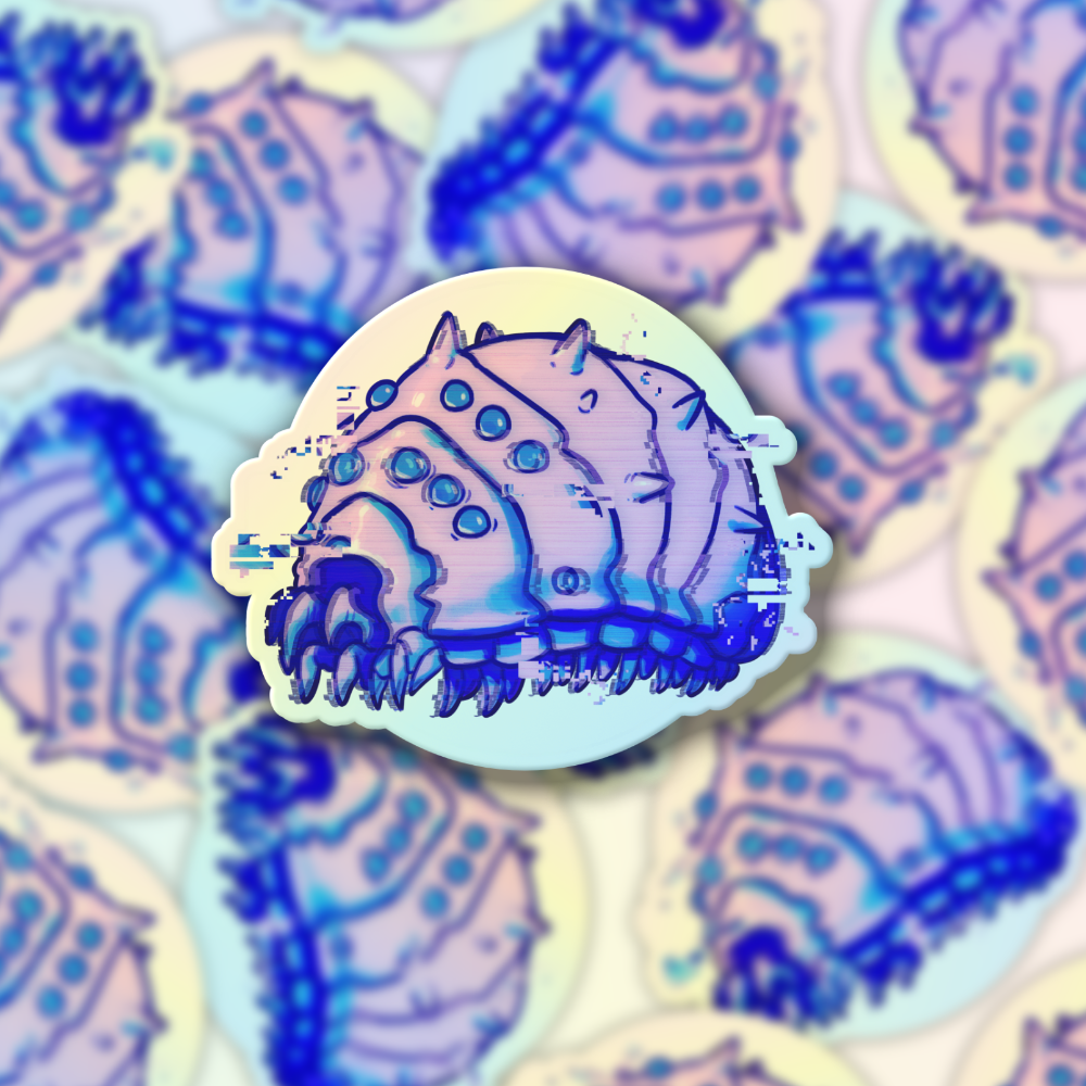 Glitch Ohmu Holographic Sticker