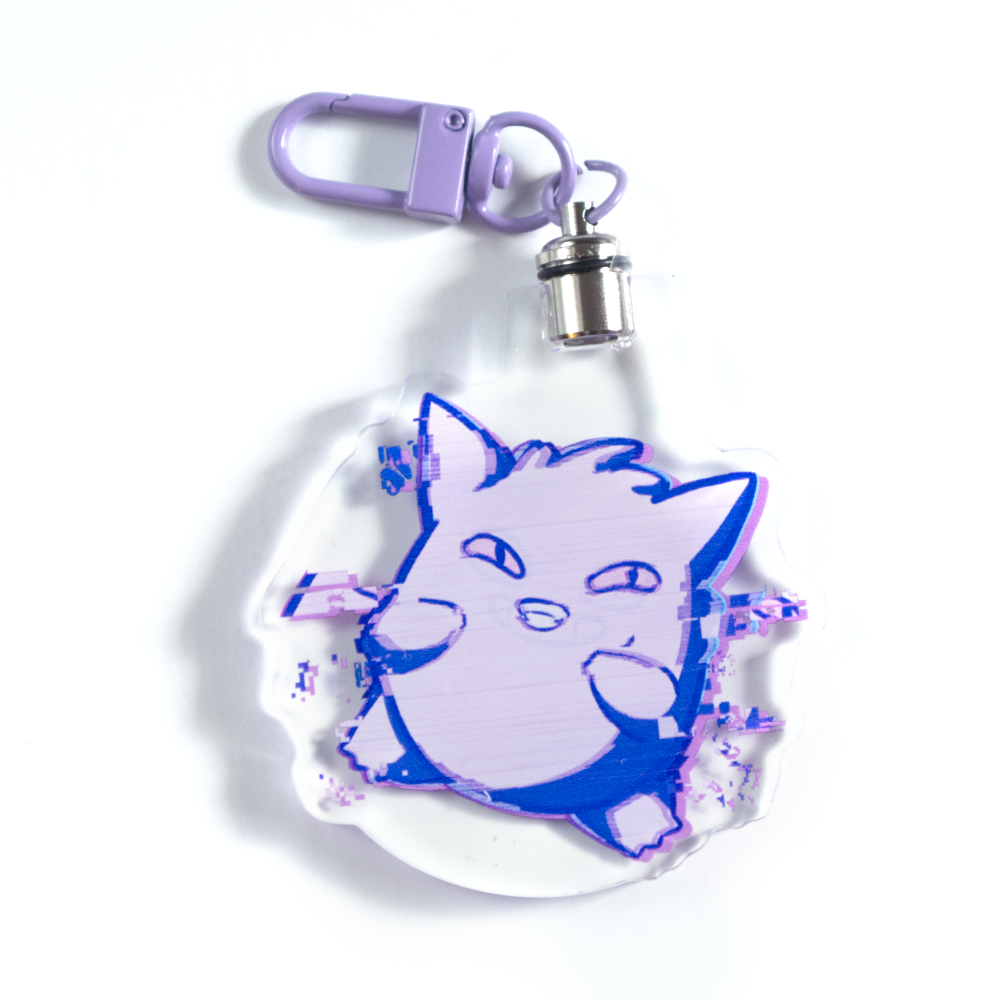 「Glitch Ghost」 Acrylic Keychain