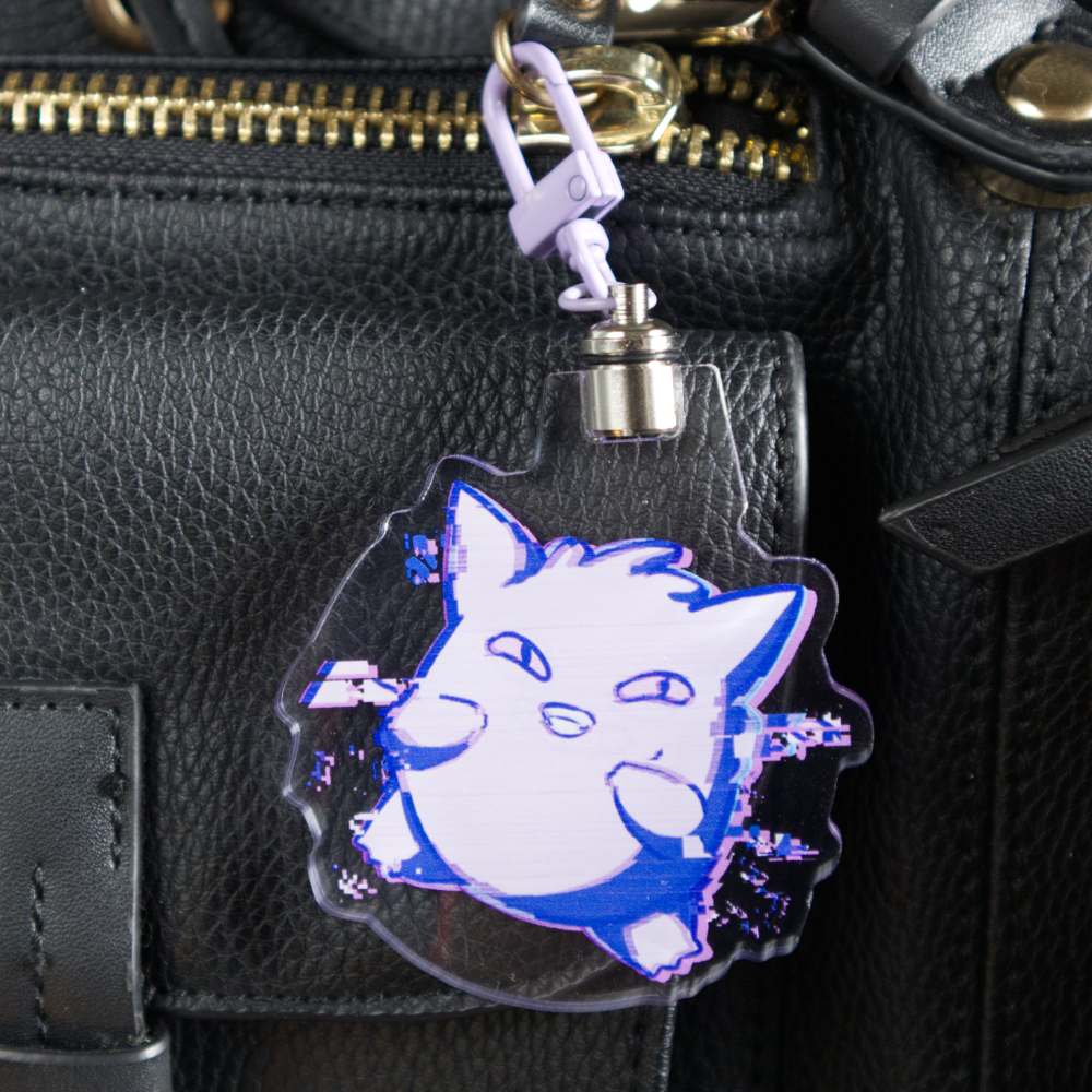 「Glitch Ghost」 Acrylic Keychain