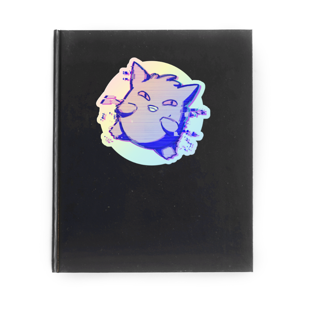 「Glitch Ghost」 Holographic Sticker