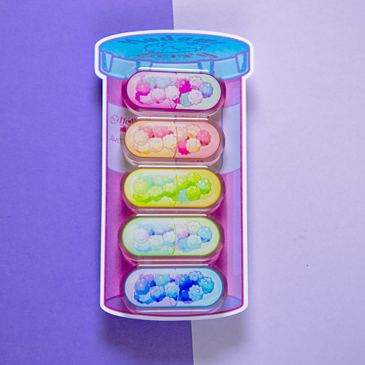 Candy Capsule Acrylic Pin