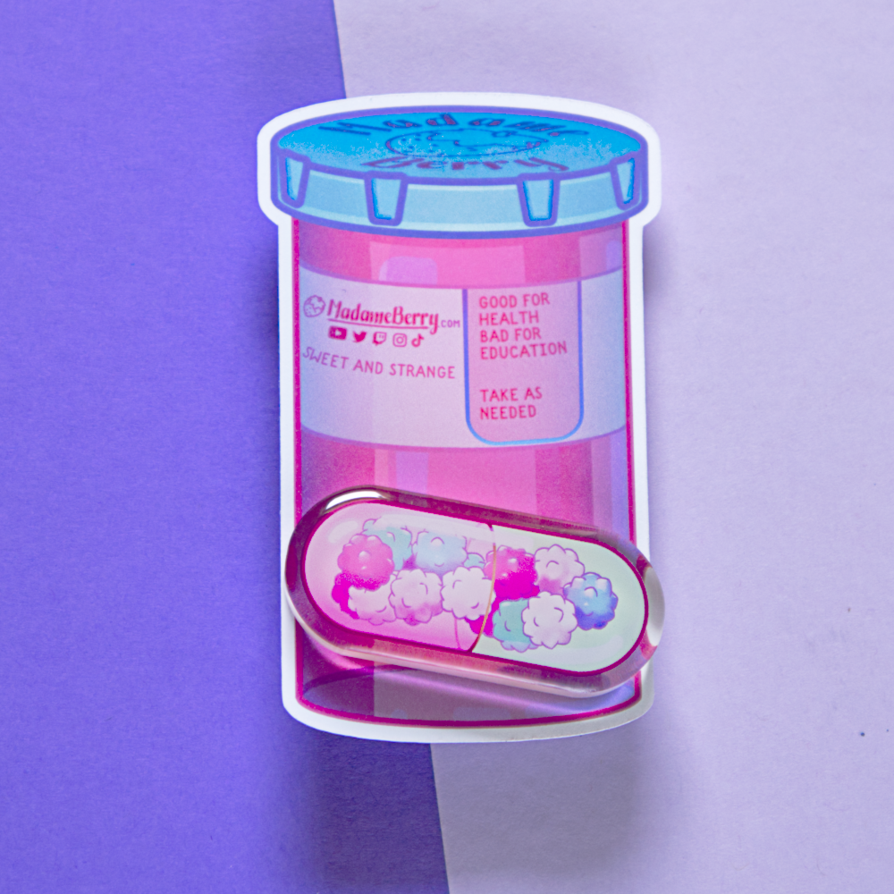 Candy Capsule Acrylic Pin