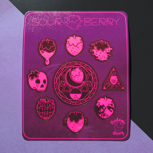 Sour Berry B-grade Sticker Sheet