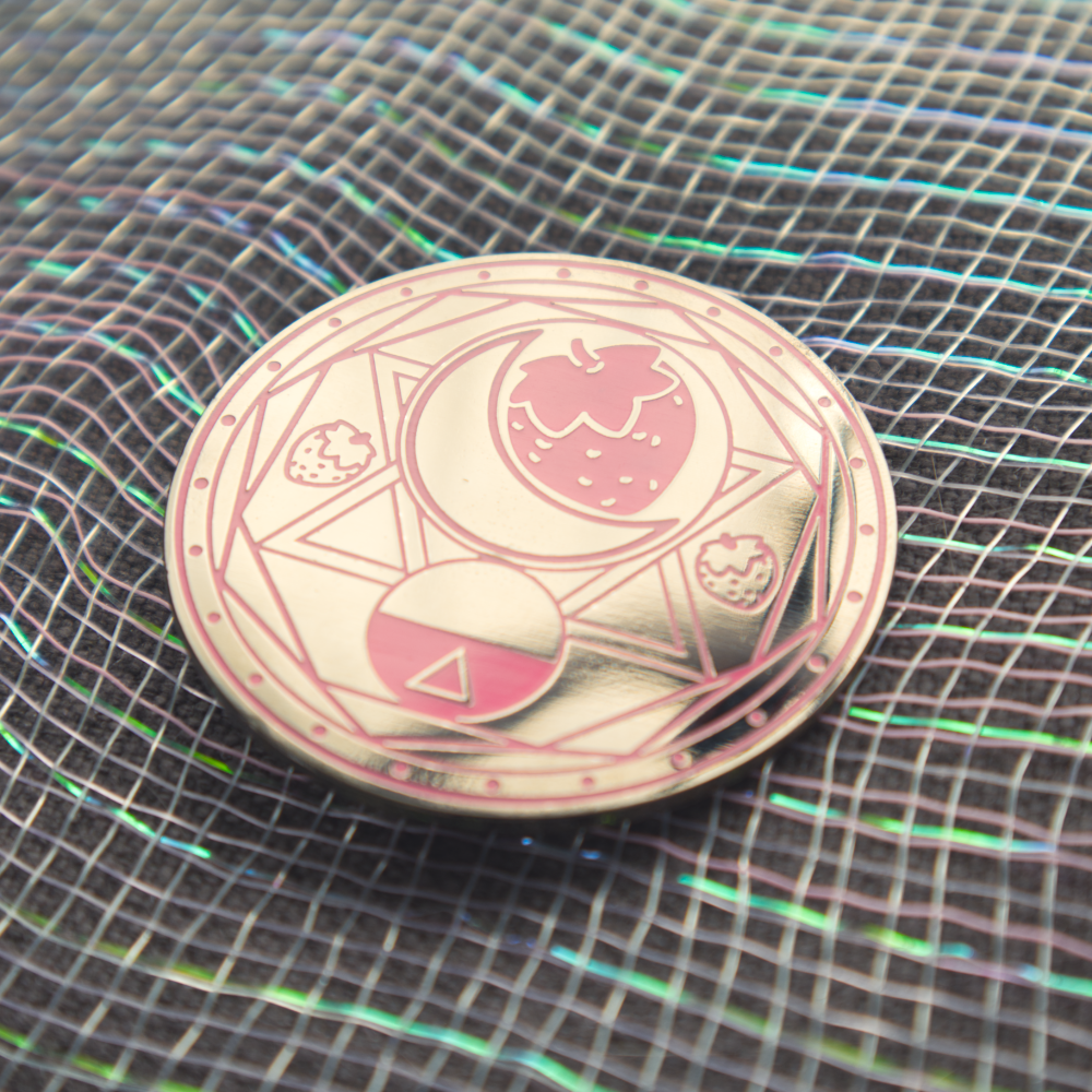 Summoning Strawb Enamel Pin