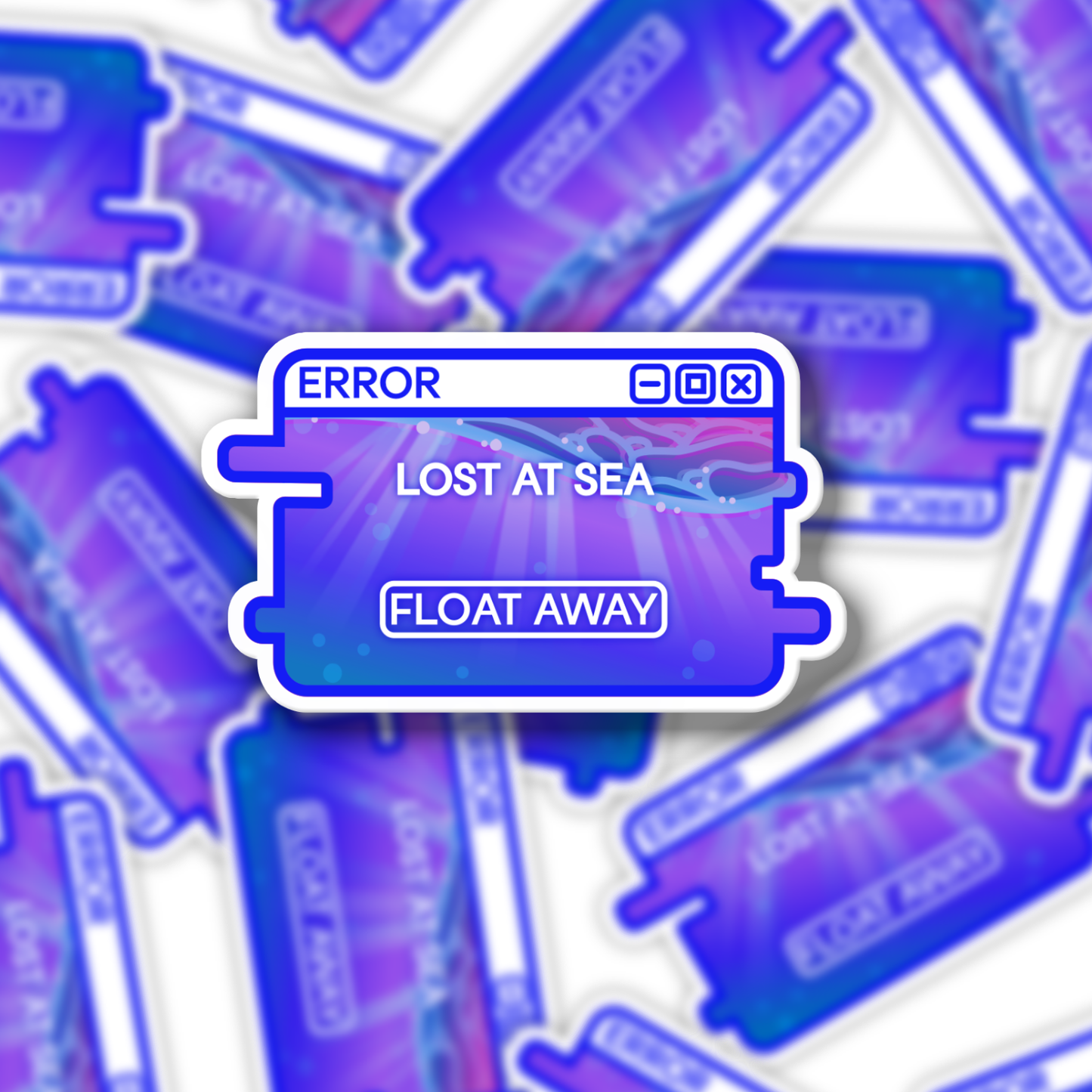 "Lost at Sea" System Message Sticker