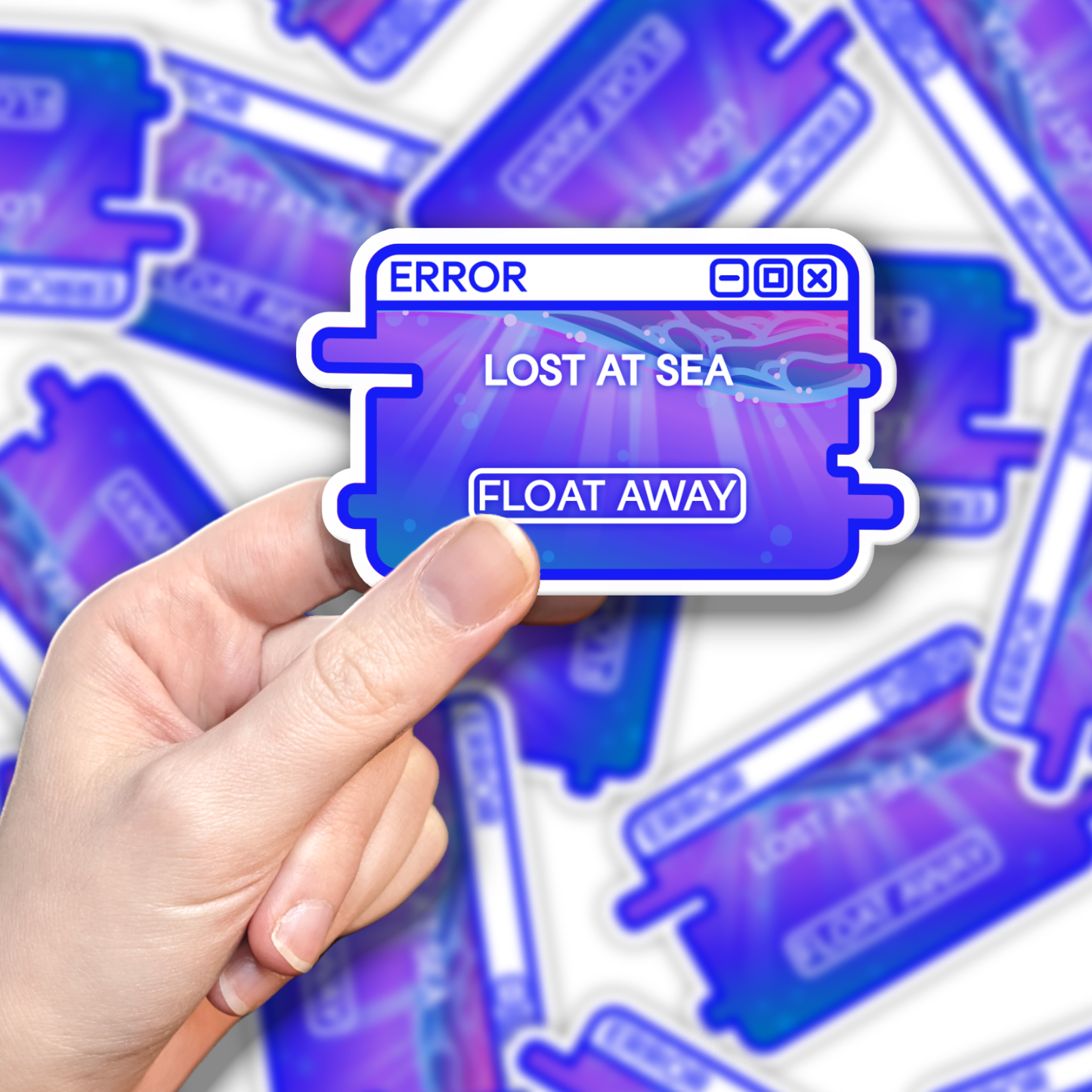"Lost at Sea" System Message Sticker