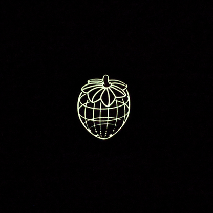 Wireframe Strawb Enamel Pin