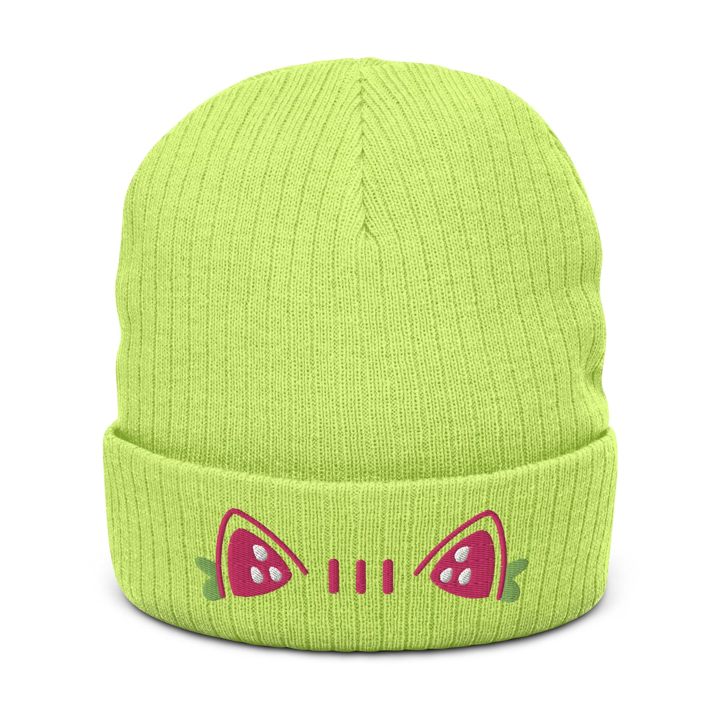 Strawberry Cat Knit Beanie