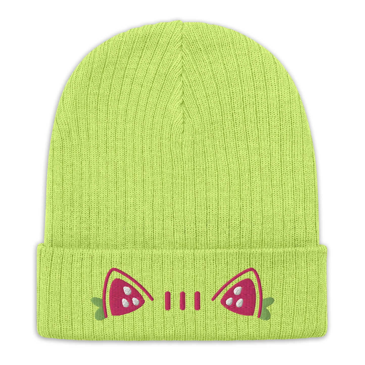 Strawberry Cat Knit Beanie