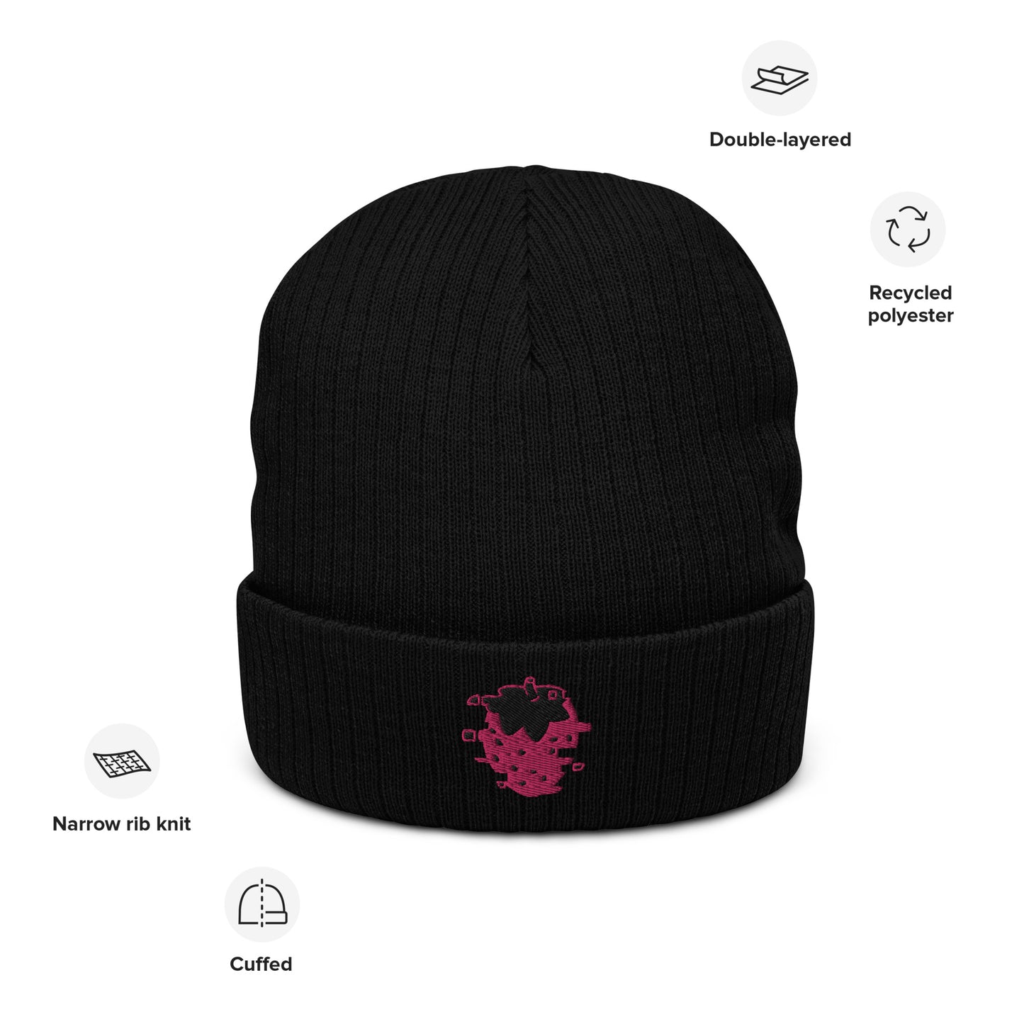 Glitch Strawb Knit Beanie