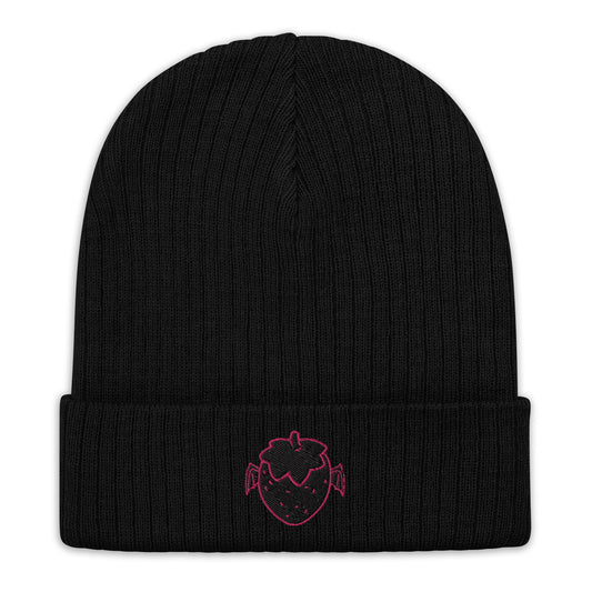 Strawberry Imp Knit Beanie