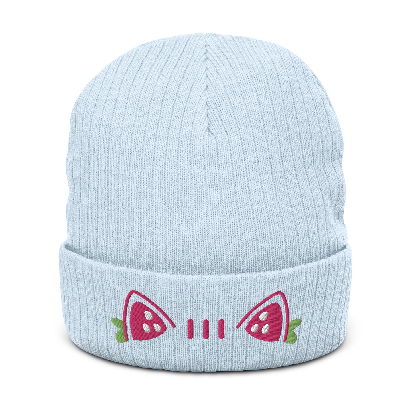 Strawberry Cat Knit Beanie