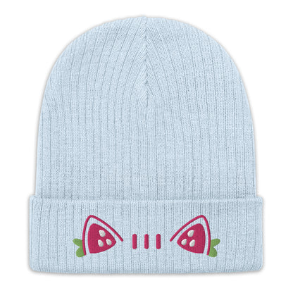 Strawberry Cat Knit Beanie