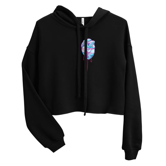 Glass Heart Crop Hoodie