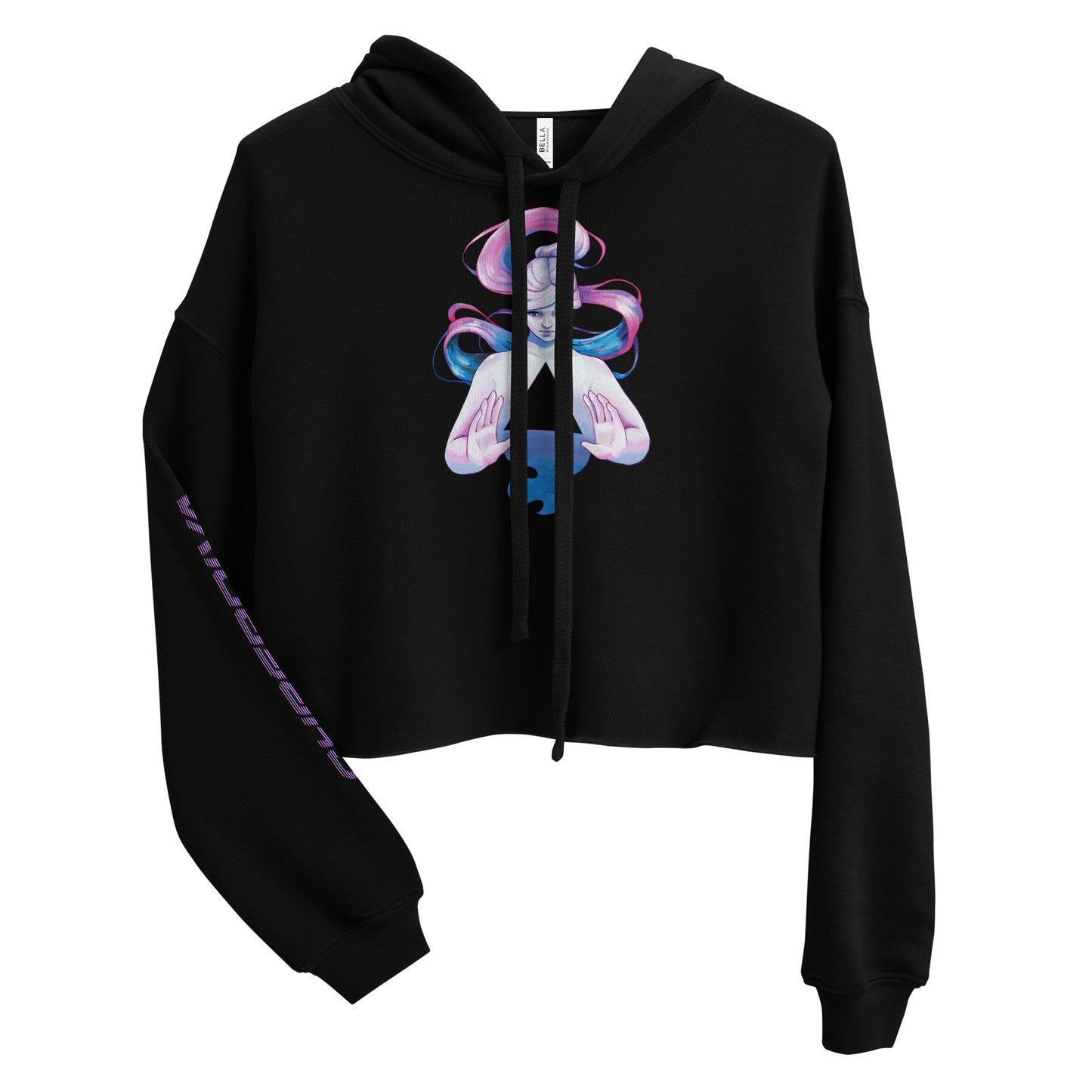 CyberDiva Crop Hoodie